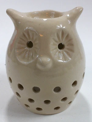 Hobby Lobby 5" Cerámica Esmaltada Búho Cera Aceite Calentador Té Luz Soporte Decoración Votiva Foto 1 de 4