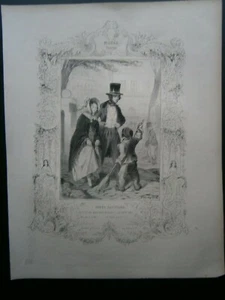 Gravure satyrique humoristique 19°: Impôt Savoyard - Bild 1 von 1