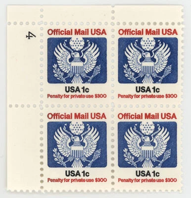 US Scott #O127 Plate Block | Mint NH | XF Extra Fine - Image 1 of 2