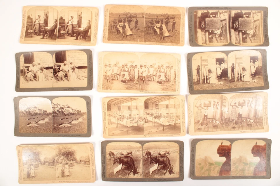 Стереооптические карты филиппинская американская война плюс другие лот из 23 Underwood - Изображение 1 из 2