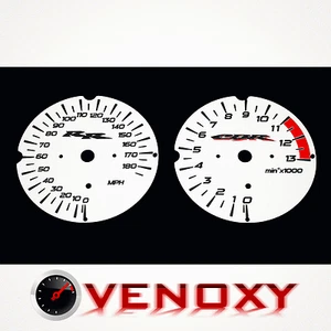 Honda CBR 900 RR 919 SC33 1998-1999 MPH Aftermarket White Gauge Faces - Picture 1 of 1