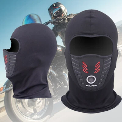 Зимние флисовые маски для езды на мотоцикле с подкладкой капюшон дышащие пыленепроницаемые теплые шляпы - Изображение 1 из 4