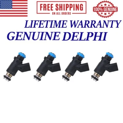 OEM Set x4 Delphi Fuel Injector Fit 2013 Genesis Coupe 2.0L #35310-3C200 - Image 1 of 4