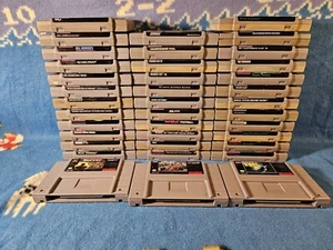 Snes Game Lot Of 38(Sports, Game Show, Board Game) Elite Soccer, Hyper V-Ball... - Picture 1 of 5