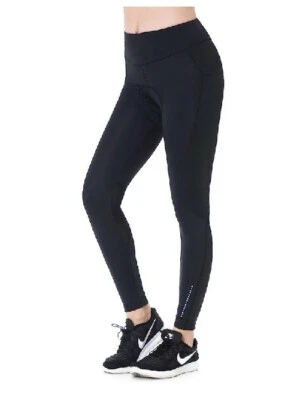 ANIVIVO Turnhier Damen Fahrradhose 4D gepolstert Bike Riding Tights schwarz Gr. XL