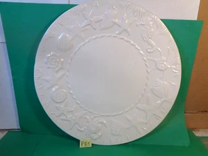 Nautical/Starfish/Seashells 11 1/4" Serving Plate/Platter, Sanor Ceramics (Used) - Picture 1 of 9