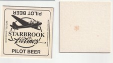 1 - BELGIUM - STARBROOK AIRLINES (AIRPLANES) BEERMATS BEERCOASTERS (01846 )