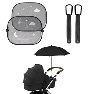 Ickle Bubba Summer Accessory Bundle – Pram Clips, Parasol & Car Shades - Picture 1 of 6