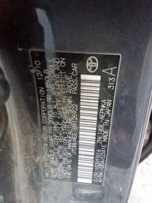 Motor de soprador HVAC usado serve: 2011 Toyota Corolla sem pacote de clima frio Grau - Imagem 1 de 4