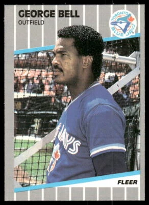 1989 Fleer #226 George Bell Glossy - NM+ - Image 1 of 2