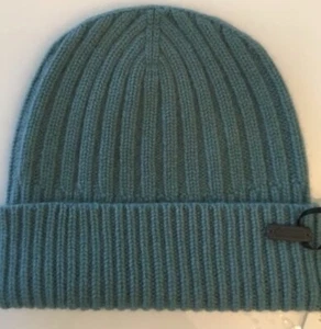 Premium 100% Kaschmir Mütze Unisex Strickmütze Petrol Grün Beanie Weich NEU - Bild 1 von 7