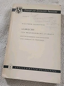 Walter Hubastsch Studien zur Geschichte Preussens Band 8 Albrecht Von... - Bild 1 von 24