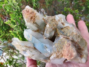 lithium and Chloride Quartz Crystal point natural Cluster point raw Healing Lg - Picture 1 of 24