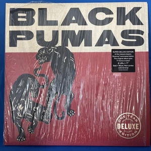 Black Pumas “Super Deluxe Edition Anniversary” Gold Black/Red Vinyl 2 LPs + 7" - Picture 1 of 7