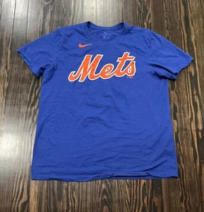 Camiseta Nike New York Mets Jacob DeGrom Hombre Grande Azul Algodón - Imagen 1 de 5