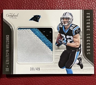 2017 Certified Cuts CHRISTIAN MCCAFFREY Future Legends 3 Color Jumbo Patch /49 - Image 1 of 2