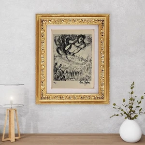 Marc Chagall Original signed Lithograph, COA and Appraisal for $3,500 USD.+! - Picture 1 of 12