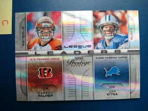 2008 Prestige League Leaders Holo-Foil Carson Palmer Jon Kitna #LL-3 /25 SSP - Picture 1 of 2