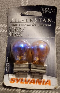 Sylvania Silverstar 3157A 4157A Amber - Blue Tinted - Picture 1 of 2