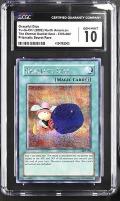 Yu-Gi-Oh! GRACEFUL DICE EDS-002 Eternal Duelist Secret Rare PSA CGC 10 Gem MINT - Image 1 of 2