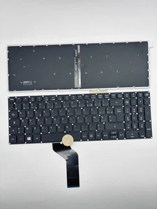 French Backlit Laptop Keyboard For ACER E5-573tg E5-574t E5-574g E5-532 E5-522 - Picture 1 of 3