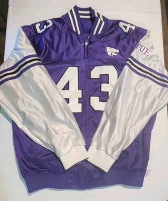 K State Wildcats Extreme Fanz Size 2XL Reversible Jacket Jersey Coat XXL - Image 1 of 4