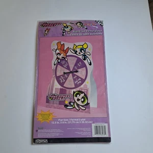 POWERPUFF GIRL PARTY GAME CENTRO DE MESA GIRATORIO ROSA PÚRPURA SUMINISTROS DE FIESTA - Imagen 1 de 2