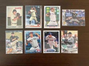Lote de tarjetas de béisbol Derek Holland - 8 tarjetas - Imagen 1 de 9