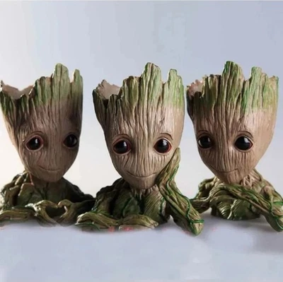 Baby Groot Flower Pot Home Decoration Planters Action Figure Pen Holder New - Image 1 of 4