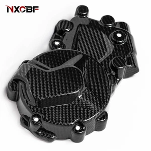 2015-2019 BMW S1000XR 100% Caron Fiber Left Side Engine Alternator Cover - Picture 1 of 8