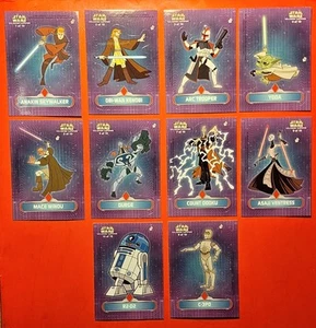 2004 Topps Star Wars Clone Wars • Sticker Set (10) Die-Cut - Picture 1 of 3