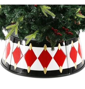 Metal Christmas Tree Collar 26 Inch Round Decorative Christmas Tree Base Collar - Picture 1 of 5