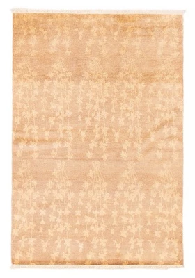 4'2" x 6'1" Hand Knotted Area Rug Traditional Oriental Wool Carpet - Image 1 of 4