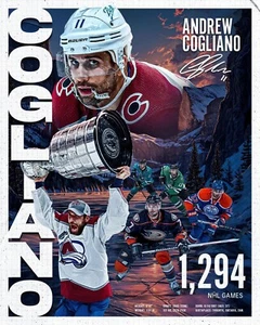 Andrew Cogliano Retirement Collage Colorado Avalanche 8x10 NHL Hockey Photo - Picture 1 of 1