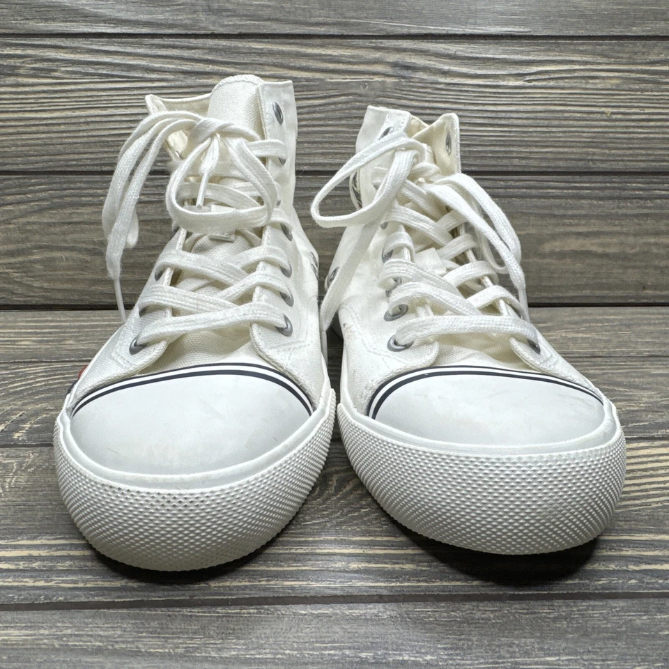 Zapatilla deportiva Pro-Keds blanca de lona de caña alta para mujer talla 3,5 M Foto 1 de 4