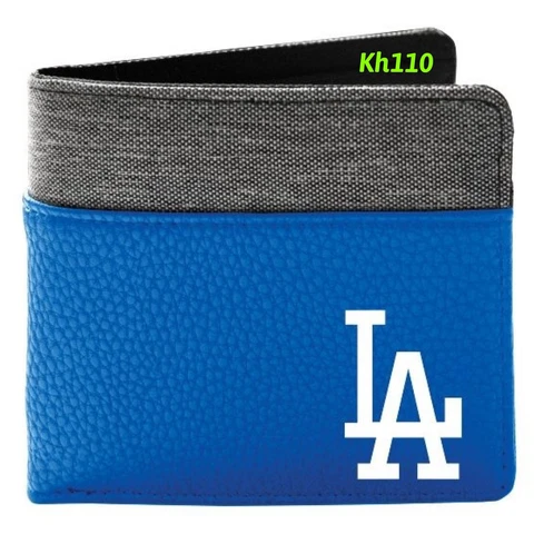 MLB Los Angeles Dodgers Leather Bi-Fold Pebble Wallet Cover