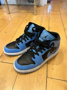 air jordan 1 mid university blue black - Picture 1 of 5
