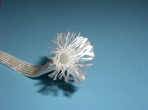 Gaine fibre de verre tressée ignifuger haute température protection thermique - Picture 1 of 3