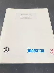 Brookfield viscometer DV II + pro - Instruction Book / User Guide - Picture 1 of 2