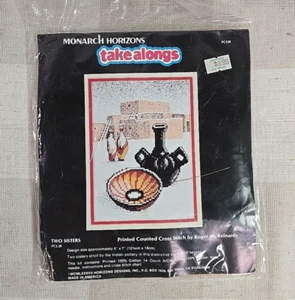 Monach Horizons Take Alongs Counted Cross Stitch Kit Two Sisters Pottery New - Picture 1 of 2
