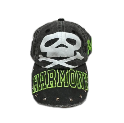 Haunted Starbucks Distressed Harmony Gorra Tachonada Gris/Negro/Verde Sombrero Foto 1 de 2