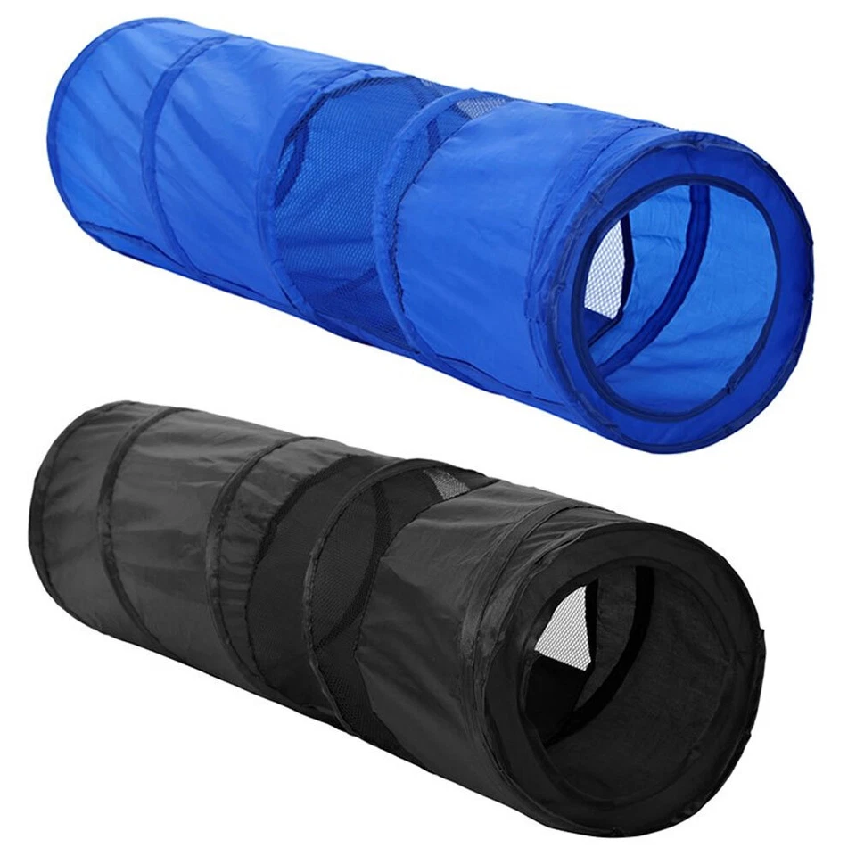 Paws & Claws Assorted 86cm Collapsible Cat Toy Tunnel Pet Kitten Crinkle Pop up