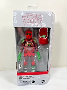 Star Wars The Black Series Holiday Edition Scout Trooper con Baby Yoda - ¡NUEVO! - Imagen 1 de 5