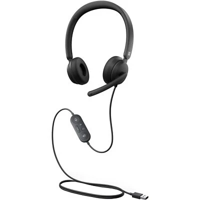Microsoft Modern USB Headset - Stereo - USB - Wired - On-Ear - Binaural - Noise - Image 1 of 3