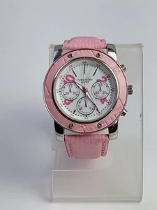 Vernier by 7 West Pink Quartz Watch, Round Face, Pink Band - Picture 1 of 19