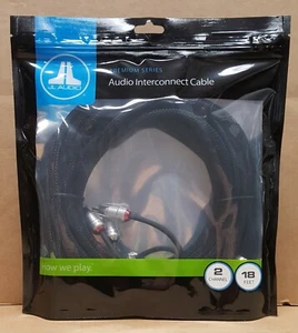 JL Audio XE-BLKAIC2-18 Premium 2-Channel 18 ft Audio Interconnect Cable  * NEW * - Picture 1 of 3