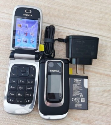 Original Nokia 6131 Fold Black Mobile Phone GPRS Bluetooth Camera mp3 Unlocked - Image 1 of 4