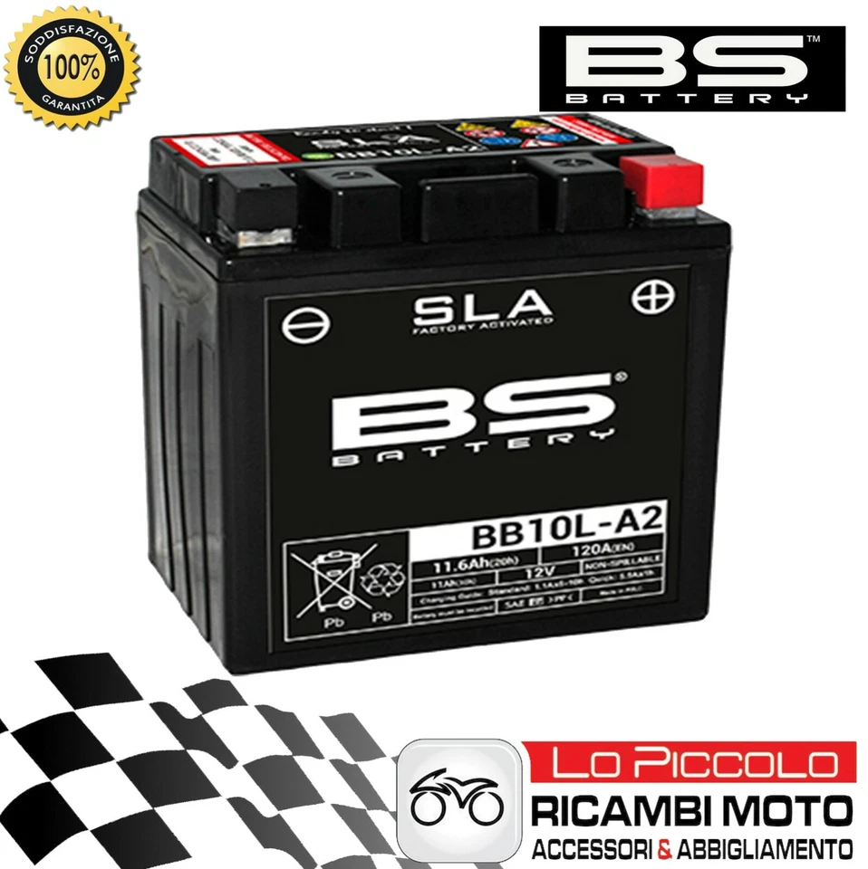 SEALED BATTERY BS-BATTERY BB10L-A2=YB10L-A2 KAWASAKI LTD 650 1980 - Image 1 of 1
