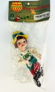 Vintage 1964 Walt Disney’s Small World Tiroler Pixie Boy Weihnachtsschmuck - geöffnet - Bild 1 von 7