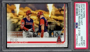 2019 Topps 367 Ohtani Gets Hot ( REVERSE IS 2108 ). PSA 10 GEM MINT.  (4776-C).* - Picture 1 of 2